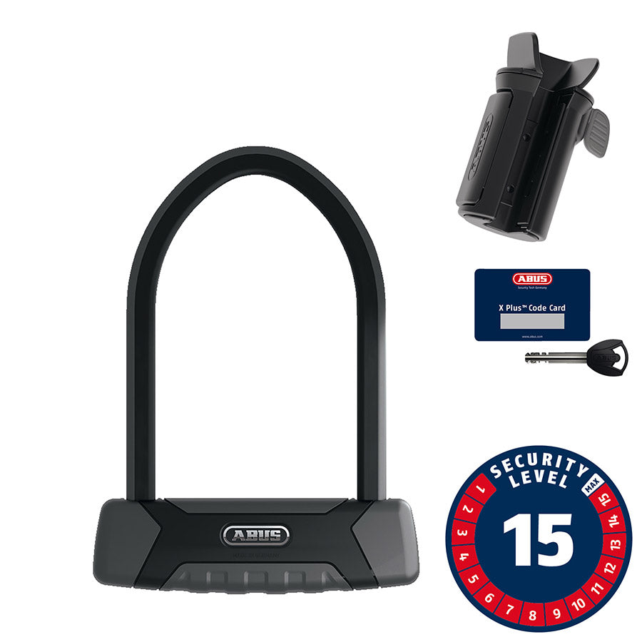 810203-04::0::810203-04::Abus, Granit XPlus 540, Cadenas en U, Clé, 13mm, 16.0cm x 23.0cm, 6.3" x 9", SH B, Noir