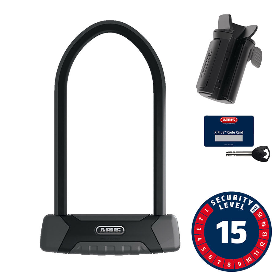 810203-05::0::810203-05::Abus, Granit XPlus 540, Cadenas en U, Clé, 13mm, 16.0cm x 30.0cm, 6.3" x 11.8", SH B, Noir