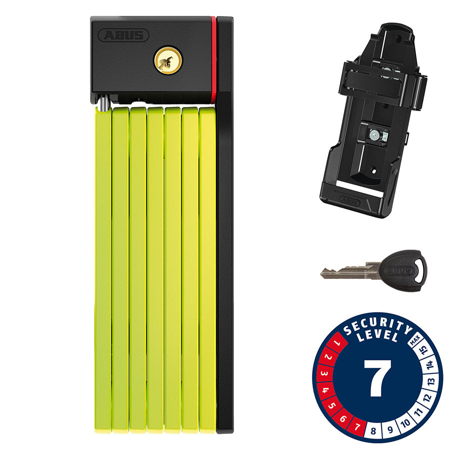 810491-02::0::810491-02::Abus, Bordo Big uGrip 5700, Cadenas pliable, Clé, 100cm, 3.3', 5mm, Vert