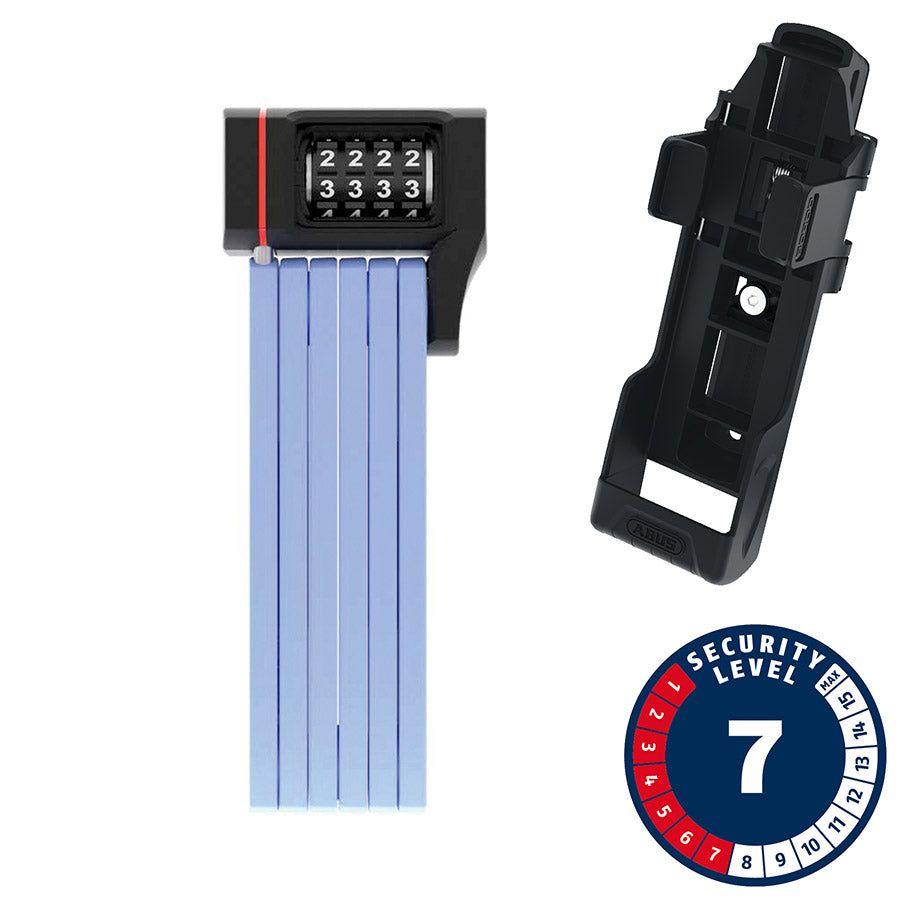 810492-02::0::810492-02::Abus, Bordo uGrip 5700C, Cadenas pliable, Combinaison, 80cm, 2.6', 5mm, Bleu