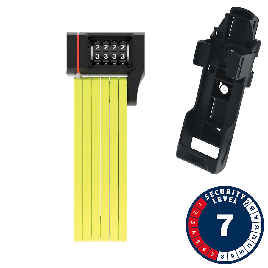 810492-03::0::810492-03::Abus, Bordo uGrip 5700C, Cadenas pliable, Combinaison, 80cm, 2.6', 5mm, Vert