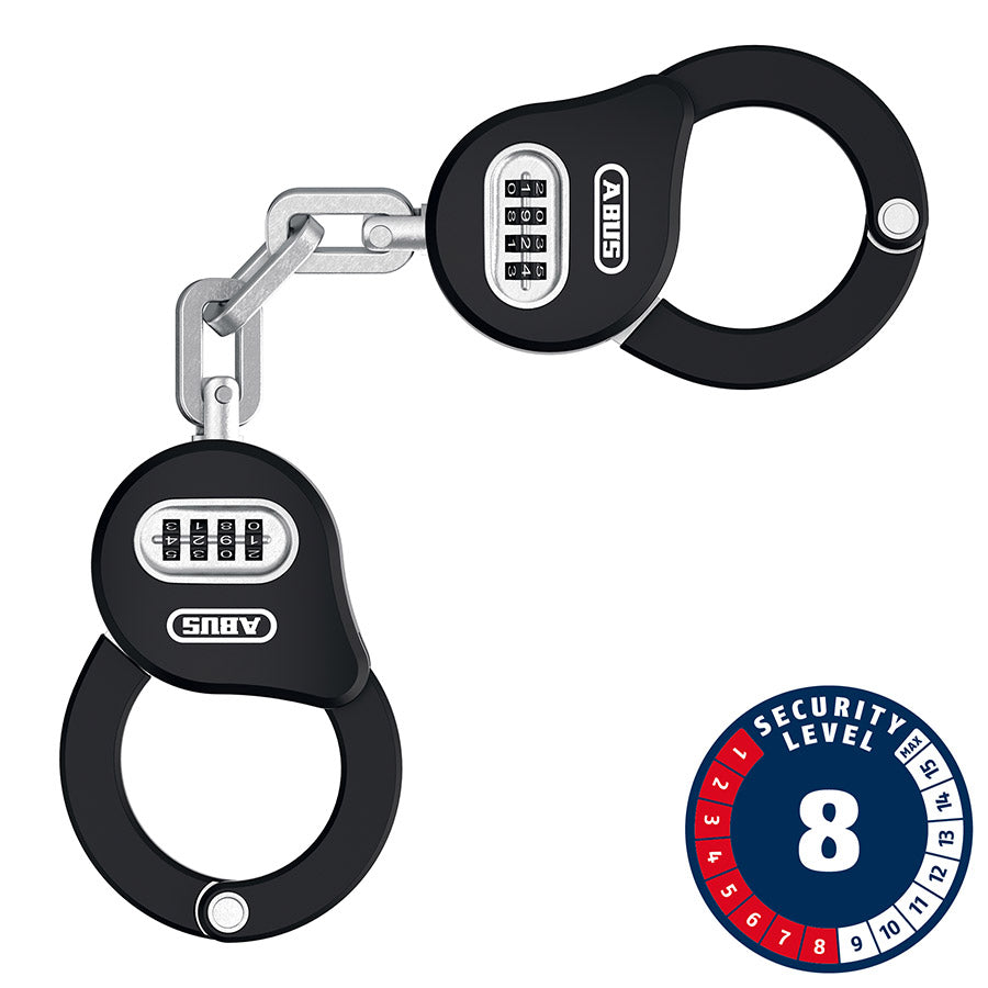 810572-01::0::810572-01::Abus, Chain Claw 10, Cadenas à chaîne, Combinaison, 7mm, 100cm, 3.2', Noir