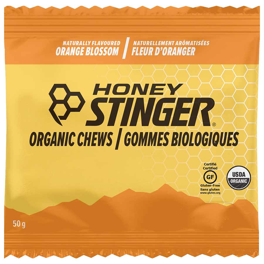 840032-04::0::840032-04::Honey Stinger, Organic, Jujubes énergétiques, Boîte de 12 x 50g, Orange