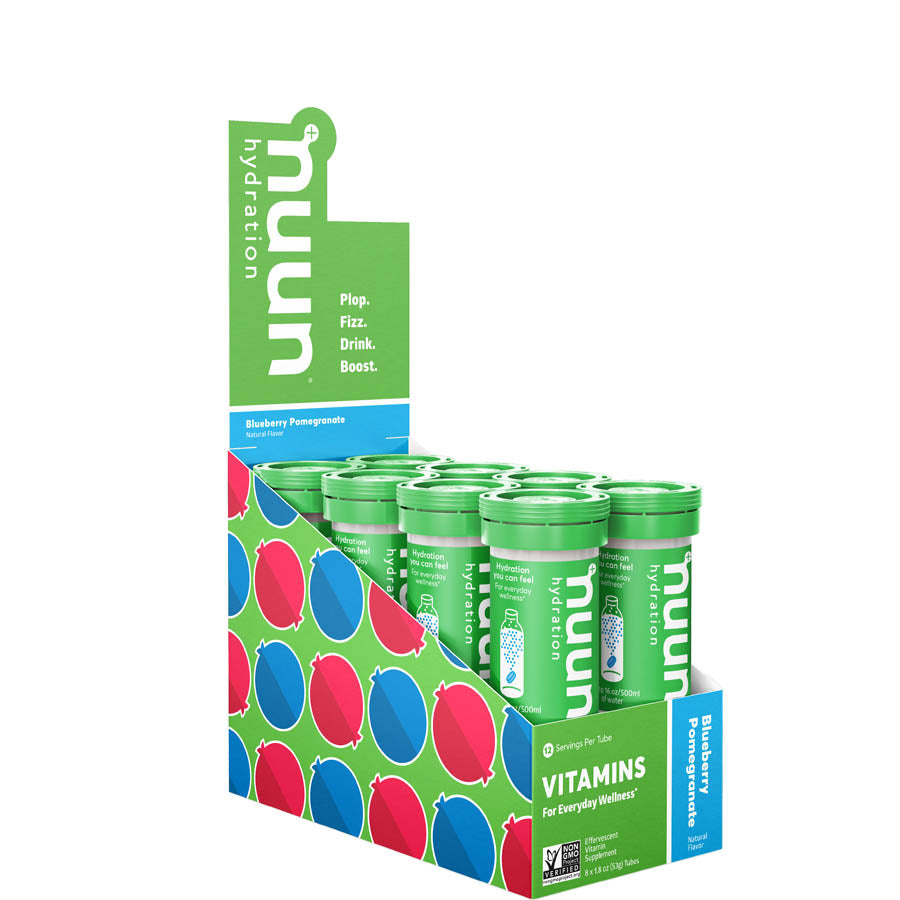 840368-01::7::840368-01::Nuun, Vitamins, Poudre, Bleuets/Grenade, Boîte de 8, 12 portions