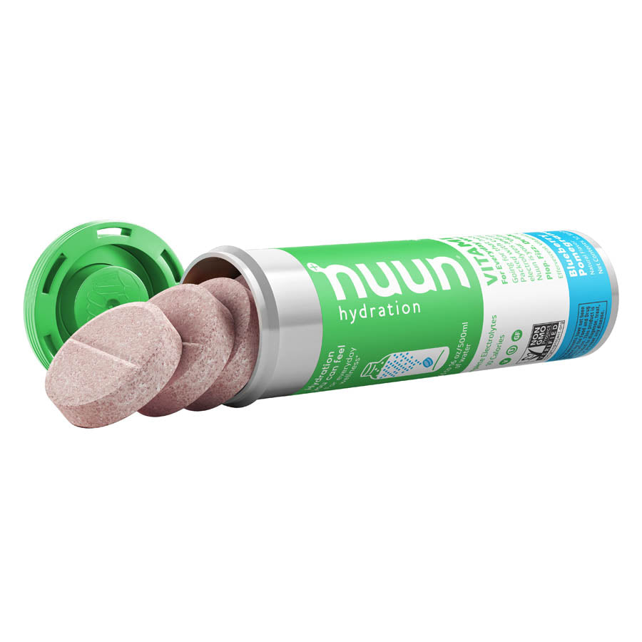 840368-01::4::840368-01::Nuun, Vitamins, Poudre, Bleuets/Grenade, Boîte de 8, 12 portions