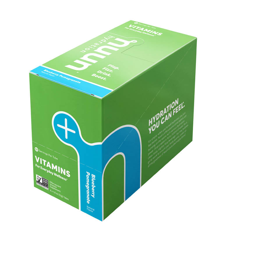 840368-01::5::840368-01::Nuun, Vitamins, Poudre, Bleuets/Grenade, Boîte de 8, 12 portions