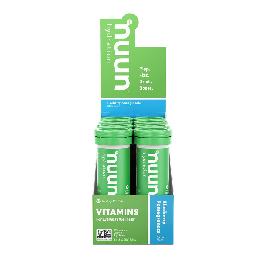 840368-01::6::840368-01::Nuun, Vitamins, Poudre, Bleuets/Grenade, Boîte de 8, 12 portions