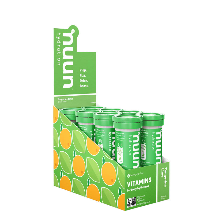 840368-02::7::840368-02::Nuun, Vitamins, Poudre, Tangerine/Lime, Boîte de 8, 12 portions