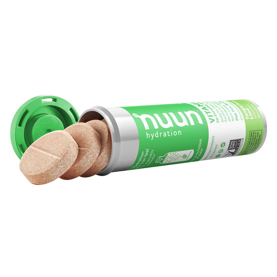 840368-02::4::840368-02::Nuun, Vitamins, Poudre, Tangerine/Lime, Boîte de 8, 12 portions