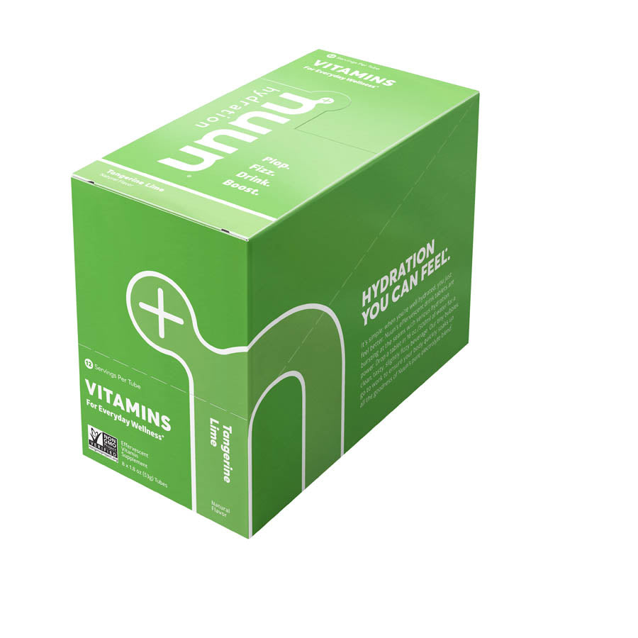 840368-02::5::840368-02::Nuun, Vitamins, Poudre, Tangerine/Lime, Boîte de 8, 12 portions
