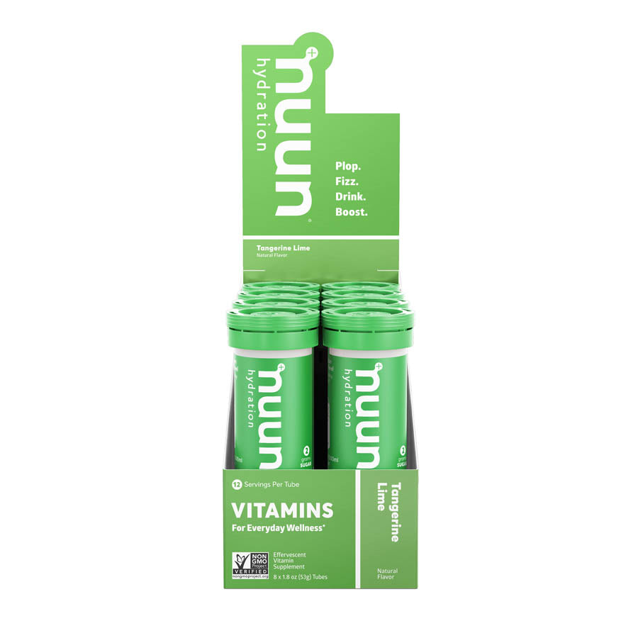 840368-02::6::840368-02::Nuun, Vitamins, Poudre, Tangerine/Lime, Boîte de 8, 12 portions