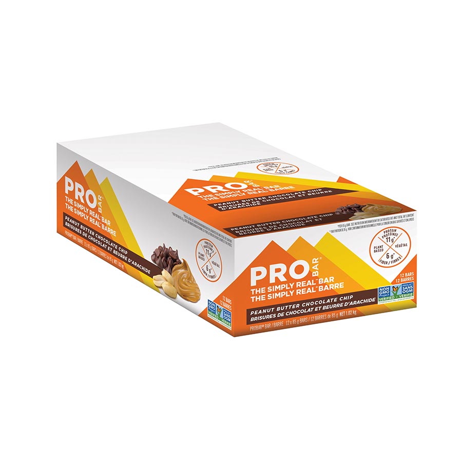 840445-03::1::840445-03::ProBar, Simply Real, Barres, Beurre d'arachide/Chocolat chip, 12pcs