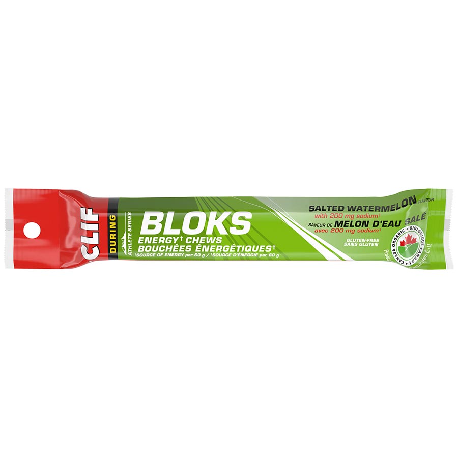 840504-01::0::840504-01::Clif, Bloks, Jujubes, Melon d'eau salé, 18pcs