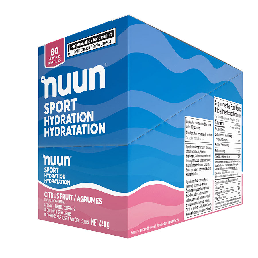840508-01::3::840508-01::Nuun, Sport, Poudre, Agrûmes, Boîte de 8, 10 portions, 8pcs