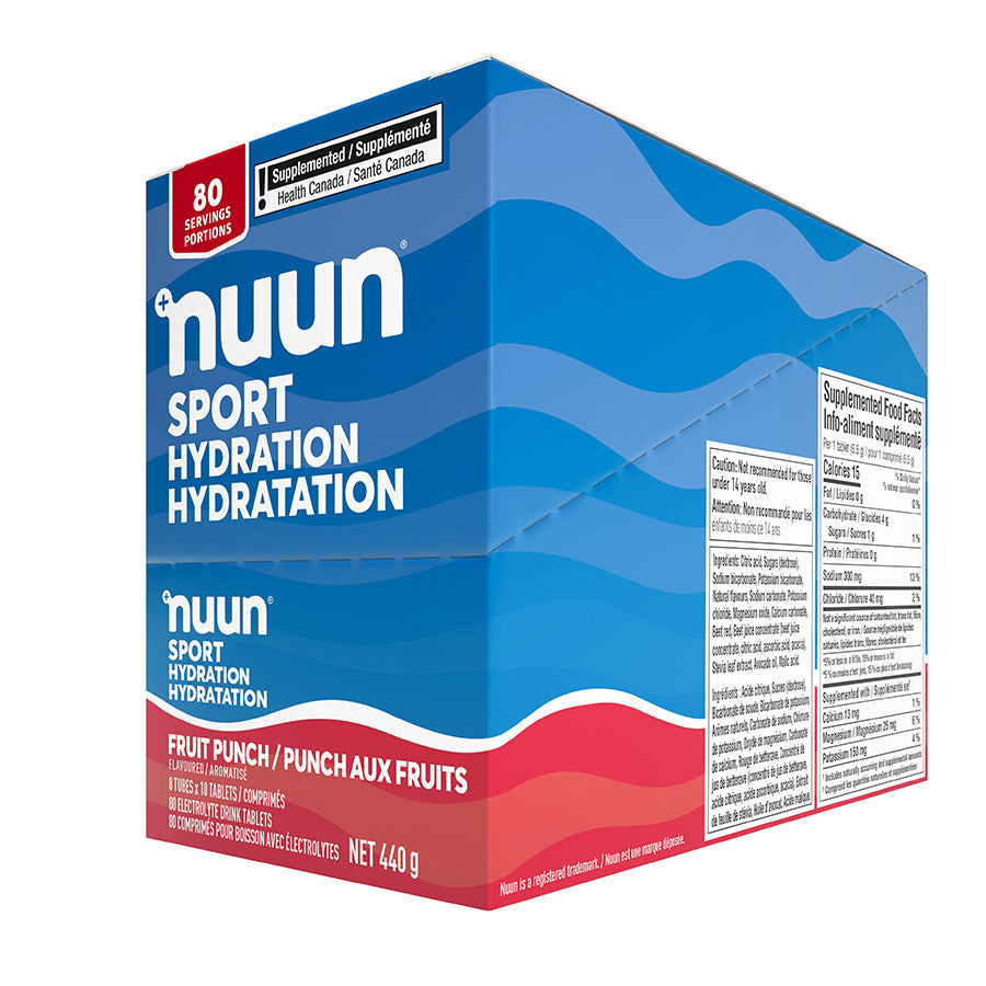 840508-02::3::840508-02::Nuun, Sport, Poudre, Punch aux fruits, Boîte de 8, 10 portions, 8pcs