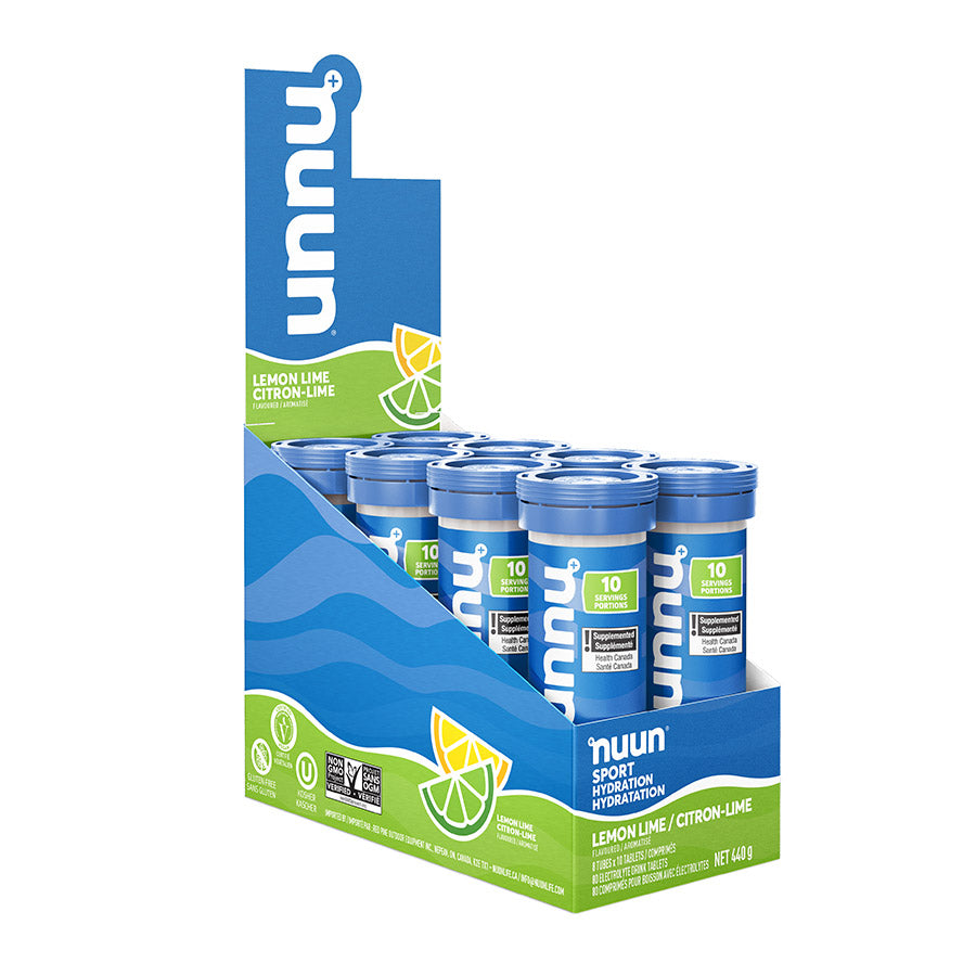 840508-04::2::840508-04::Nuun, Sport, Poudre, Citron/Lime, Boîte de 8, 10 portions, 8pcs