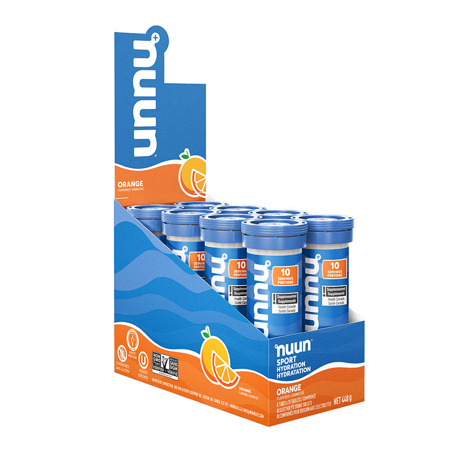 840508-05::2::840508-05::Nuun, Sport, Poudre, Orange, Boîte de 8, 10 portions, 8pcs