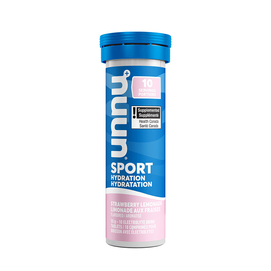 840508-06::0::840508-06::Nuun, Sport, Poudre, Fraise/Limonade, Boîte de 8, 10 portions, 8pcs