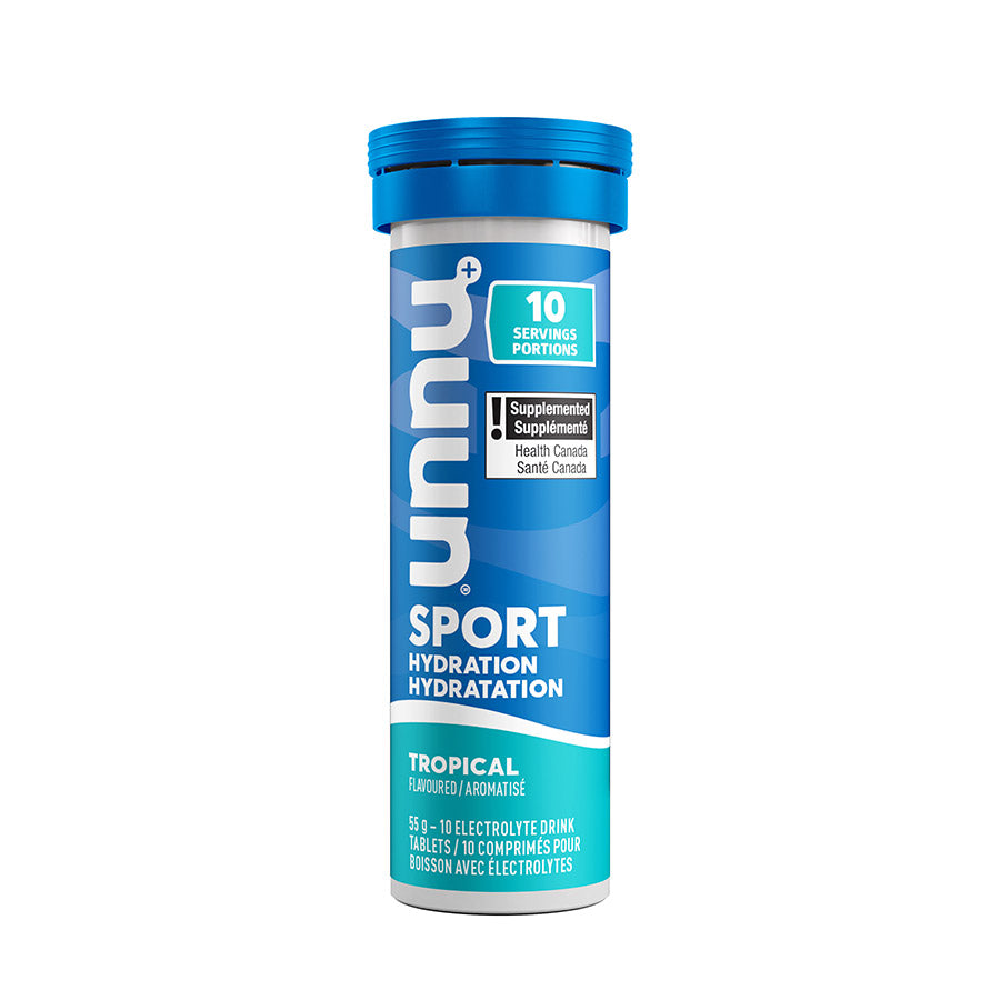 840508-08::0::840508-08::Nuun, Sport, Poudre, Tropical, Boîte de 8, 10 portions, 8pcs