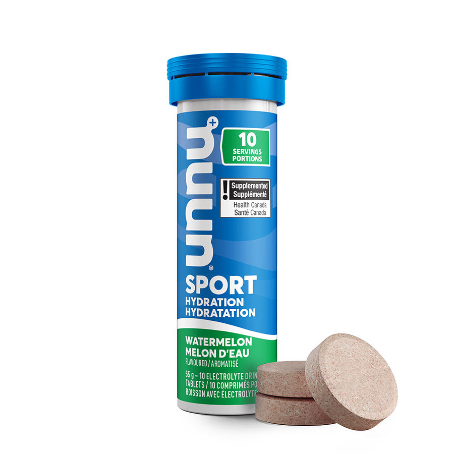 840508-09::1::840508-09::Nuun, Sport, Poudre, Melon d'eau, Boîte de 8, 10 portions, 8pcs