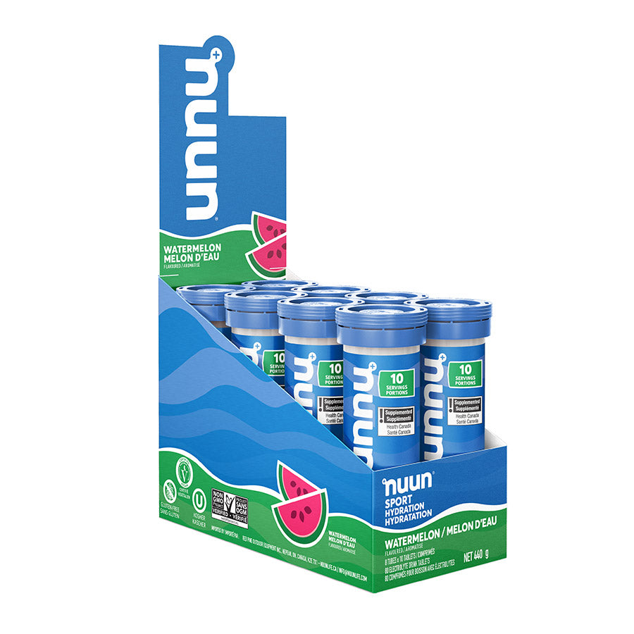 840508-09::2::840508-09::Nuun, Sport, Poudre, Melon d'eau, Boîte de 8, 10 portions, 8pcs