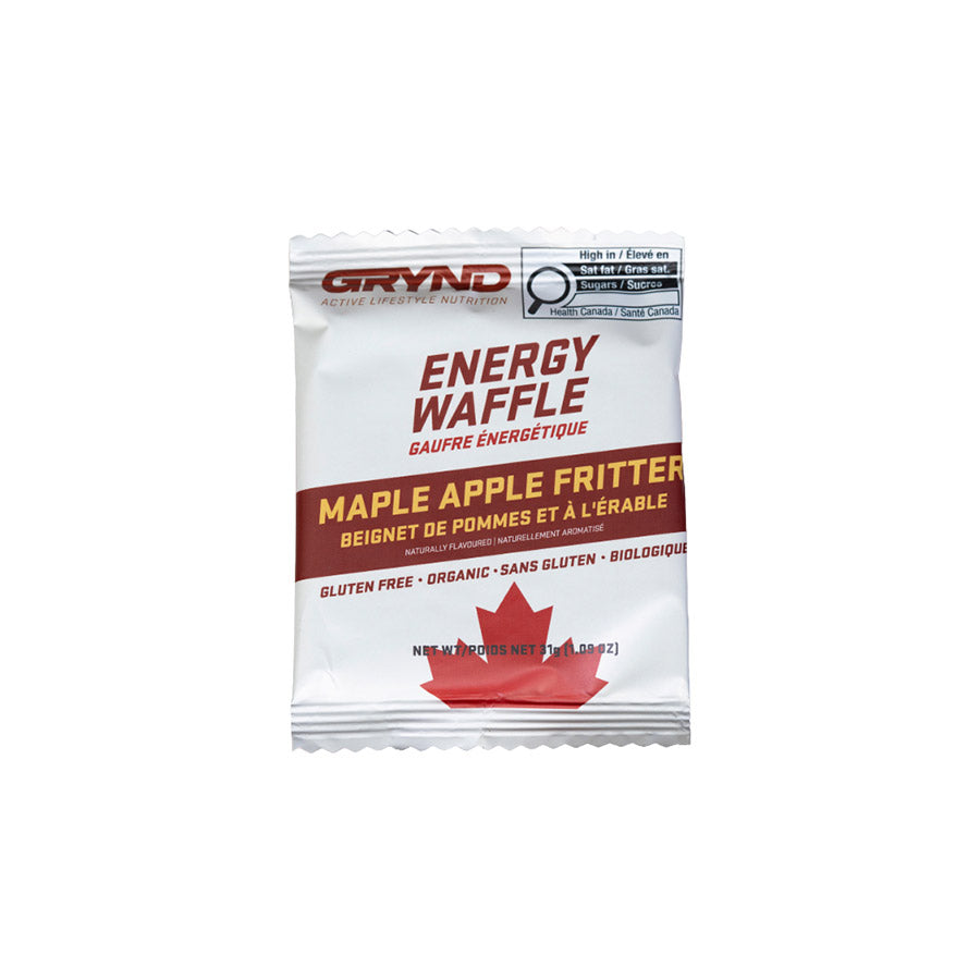 840513-01::0::840513-01::Grynd Energy, Gaufres Sans Gluten, Barres, Érable Beignets aux pommes, 12pcs