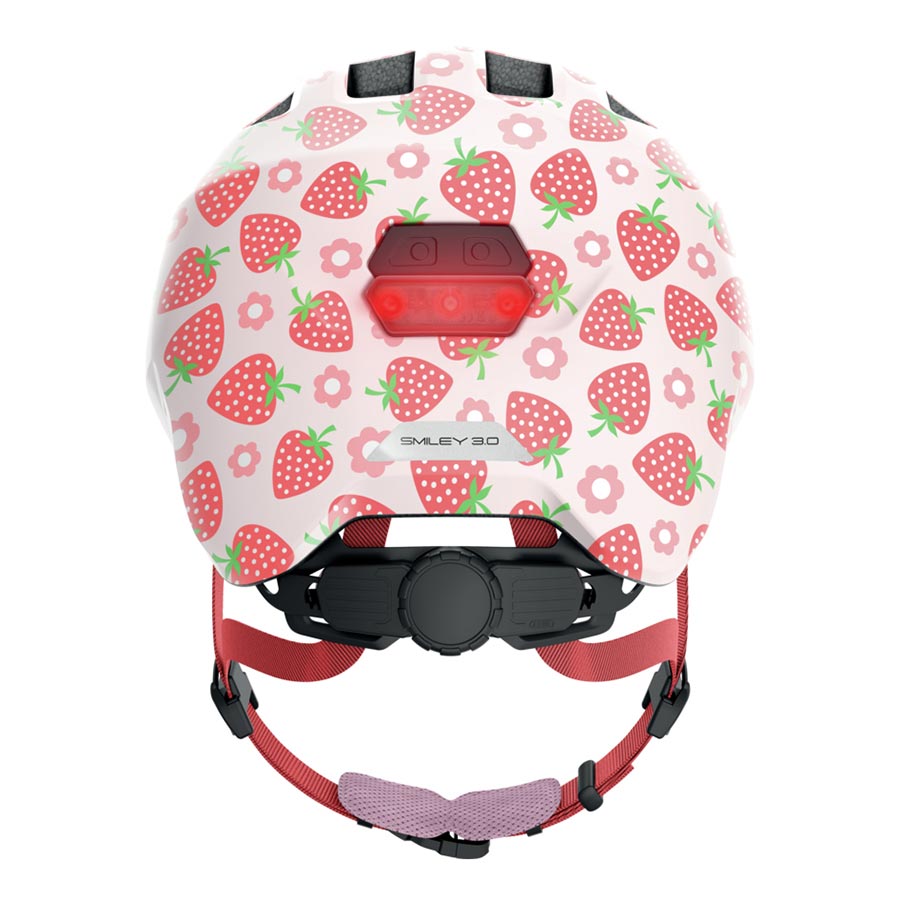 850556-02-S::2::850556-02-S::Abus, Smiley 3.0 LED, Casque, S, 45 - 50cm, Fraise Rose