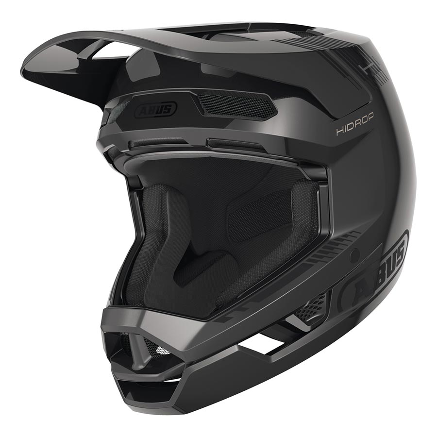 850583-01-XL::2::850583-01-XL::Abus, HiDrop, Casque de descente, XL, 61 - 62cm, Noir Lustré