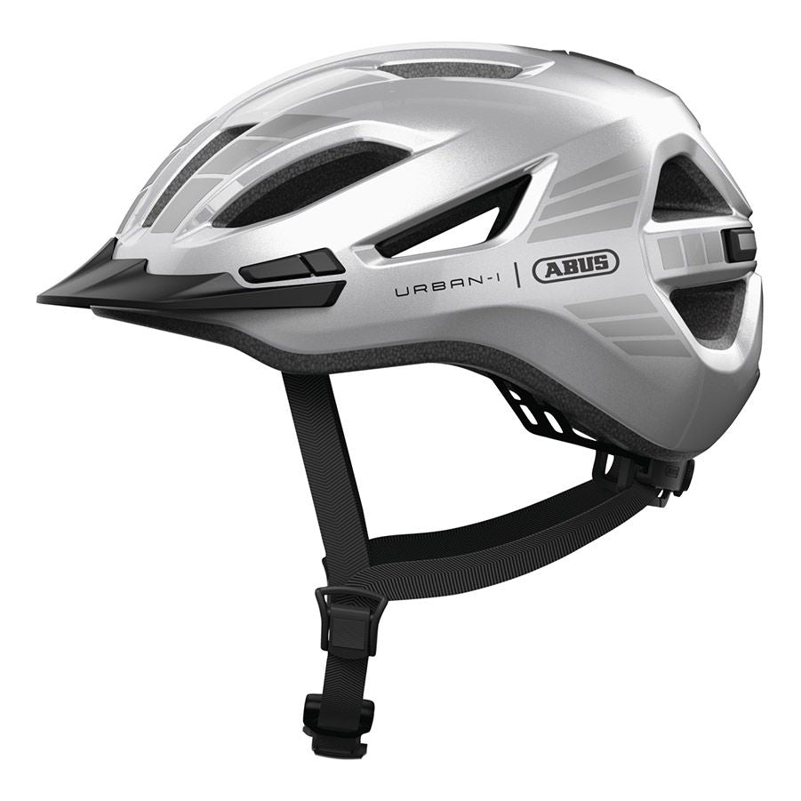 850607-01-S::0::850607-01-S::Abus, Urban-I 4.0 LR, Casque, S, 51 - 55cm, Argent Signal