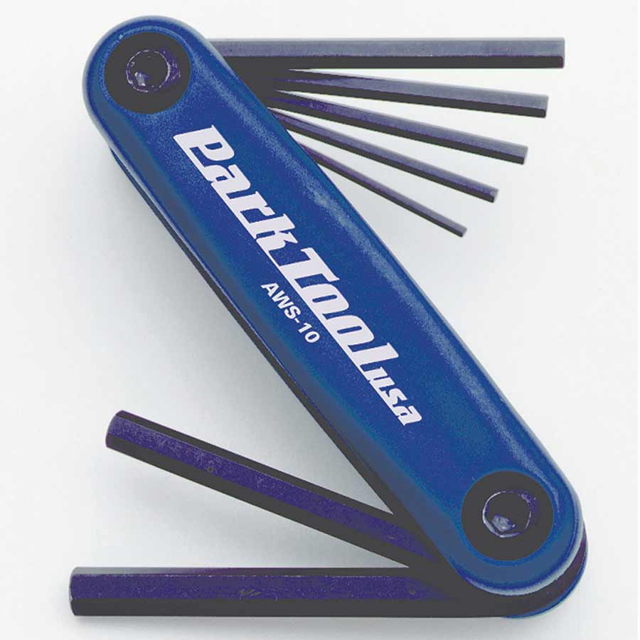 900223-01::0::900223-01::Park Tool, AWS-10, Clés hexagonales repliables, 1.5mm, 2mm, 2.5mm, 3m, 4mm, 5mm et 6mm