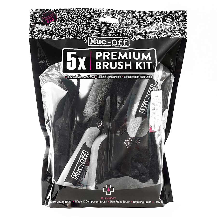 900956-01::0::900956-01::Muc-Off, Trousse de 5 brosses Muc-Off