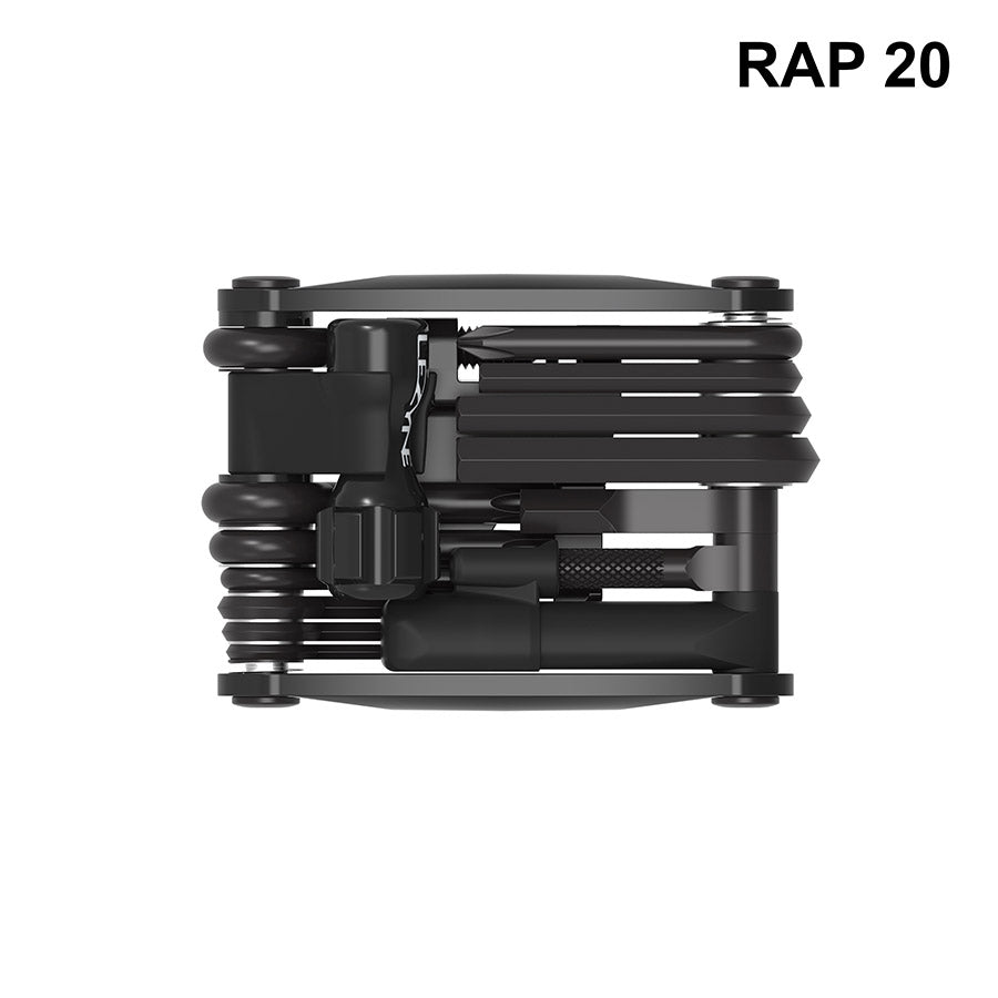 901989-07::1::901989-07::Lezyne, RAP II 20 Tubeless, Multioutil, Nombre d'outils: 20, Noir