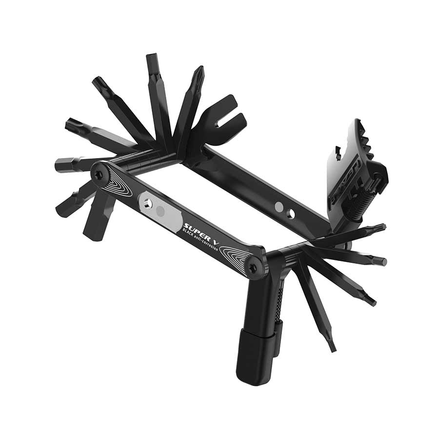 901991-02::2::901991-02::Lezyne, Super V23, Multi-Outil, Nombre D'Outils: 23, Noir