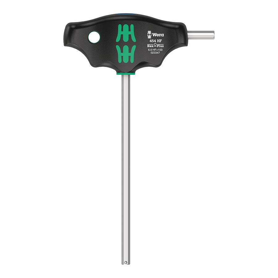 902229-06::0::902229-06::Wera, 454 T-handle Hex-Plus, Clé hexagonale, Hex 6.0 x200mm HF, Métrique