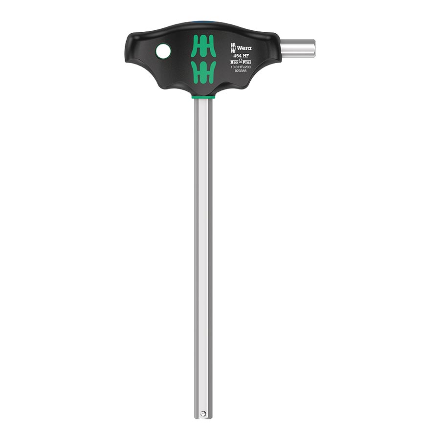 902229-08::0::902229-08::Wera, 454 T-handle Hex-Plus, Clé hexagonale, Hex 10 x200mm HF, Métrique