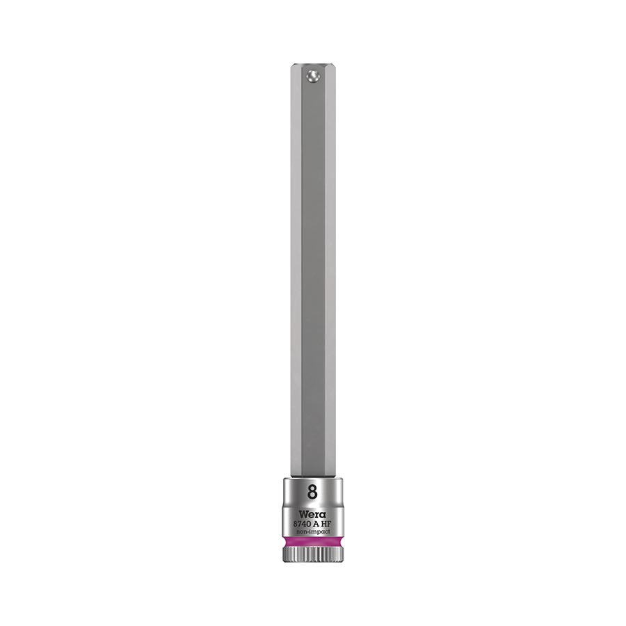 902279-01::0::902279-01::Wera, 8740A HF Zyklop, Prise 1/4'', Hex 8.0 x 100mm avec HF