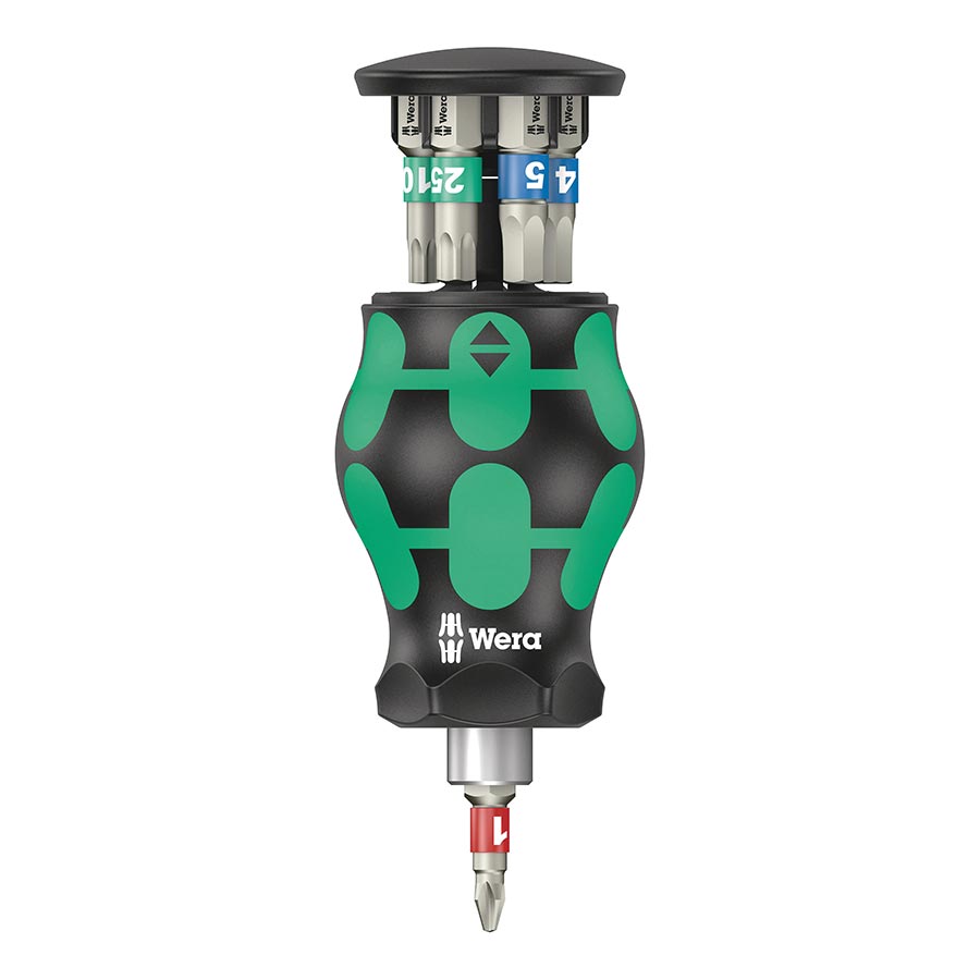 902411-01::0::902411-01::Wera, Ensemble Vélo 11, Tournevis Stubby, 1/4'' Hex avec magasin intégrée