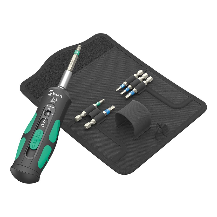 902855-01::0::902855-01::Wera, 7515/7 Speed Safe-Torque, Clé dynamométrique, : 1/4'' Hex, : Nm, : 2.5,3,4,5mm Hex, T10, T25, Ensemble