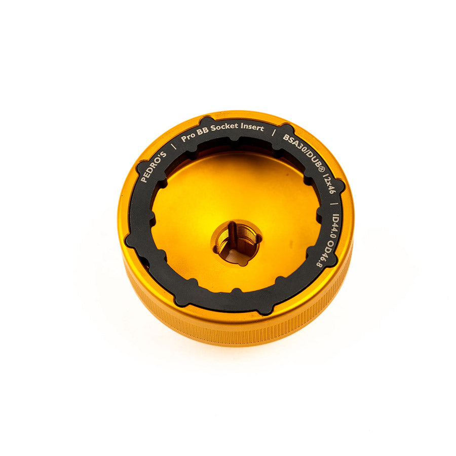 902888-02::4::902888-02::Pedros, Pro BB Socket, Outil pour jeu de pédalier, Shimano 16x44, Shimano 16x41, Shimano 16x39, BSA30/DUB 12x46, T47 16x52, T47 12x52, T47 16x48.5, & Prax. 12x49, Ensemble