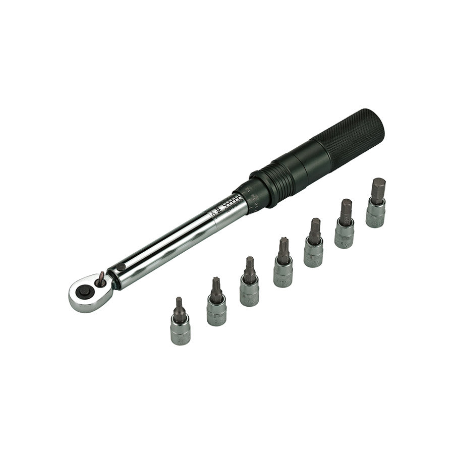 902944-01::2::902944-01::BBB Cycling, BTL-173 TorqueSet Deluxe, Clé dynamométrique, À cliquet: Oui, : 1/4'', : Métrique/Impérial, : 3,4,5,6,8mm Hex, T25, T30, Ensemble