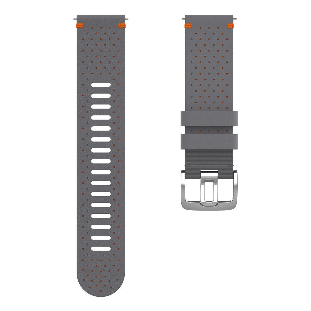 PL-910101219::0::PL-910101219::POLAR BRACELET 22MM LTHR GRIS/ORA M/L