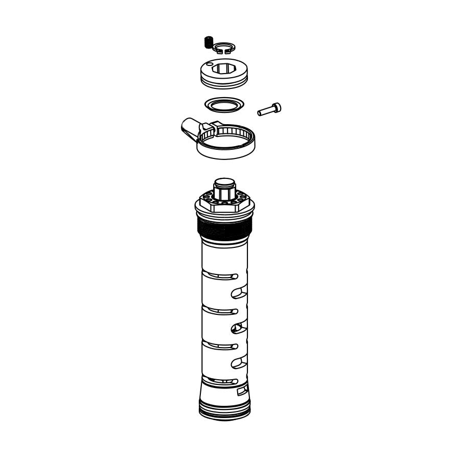 941738-01::0::941738-01::RockShox, 11.4015.306.030, 2010 Tora XC/SL/Race, 2011 Recon Silver Motion Control Compression Damper Kit, Remote