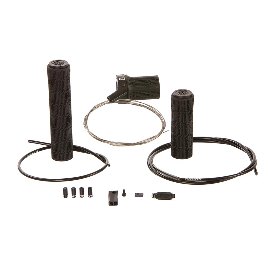 943093-01::0::943093-01::RockShox, TwistLoc Ultimate Full Sprint 2 Position, Télécommande de fourche à suspension, Côté gauche