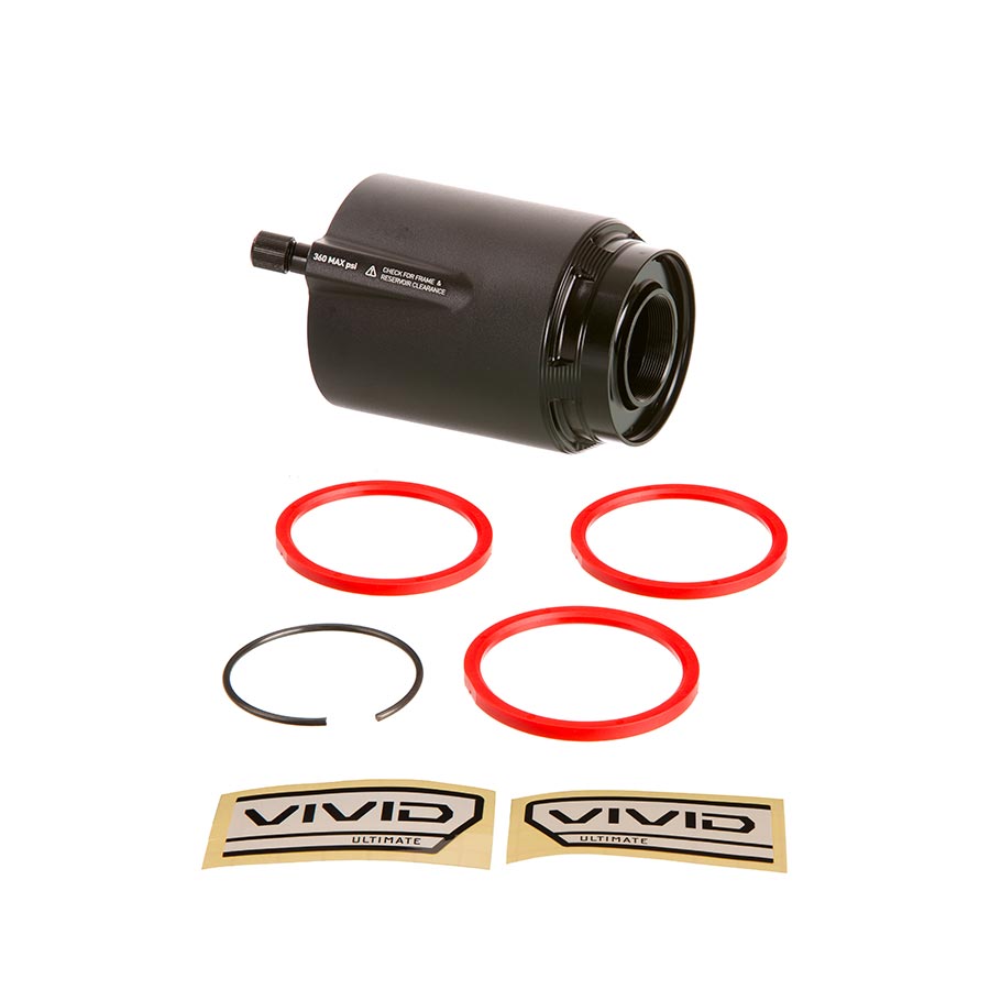943134-01::0::943134-01::RockShox, Réservoir d'air pour Vivid C1, Réservoir d'air pour amortisseur, 165/190X37.5-45mm