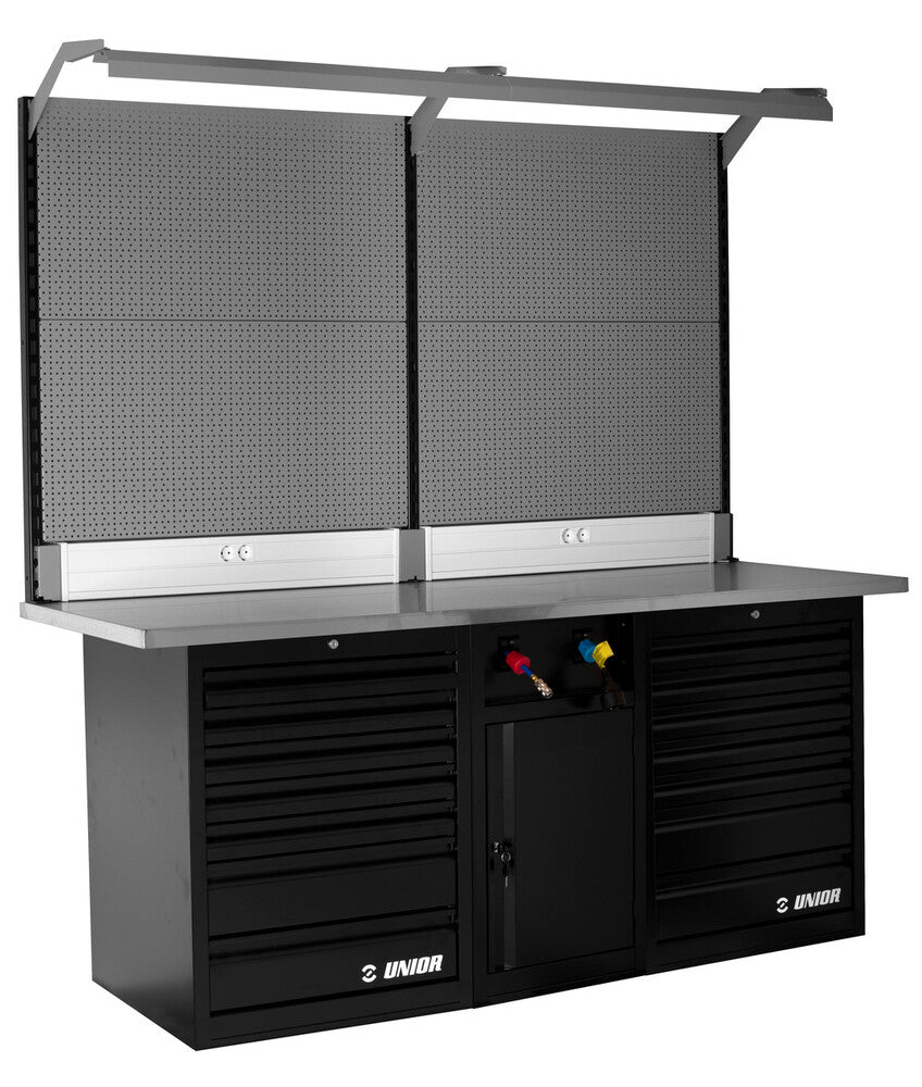 U-629896::0::U-629896::TECH BENCH FULL FRONT WITH BACK PANEL AND LIGH
