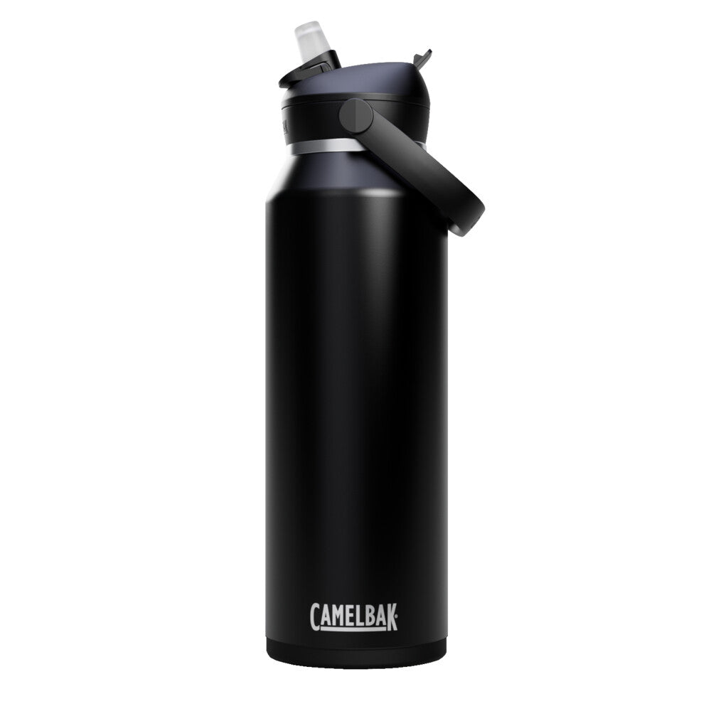 C-3089001012::0::C-3089001012::THRIVE FLIP STRAW ACIER INOX. ISOLÉ 1.2L NOIR