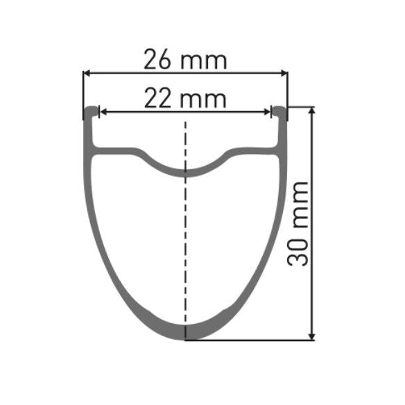 DT-RDE055CDPW28::1::DT-RDE055CDPW28::RIM E 550 DISC 700C X 30MM 28H