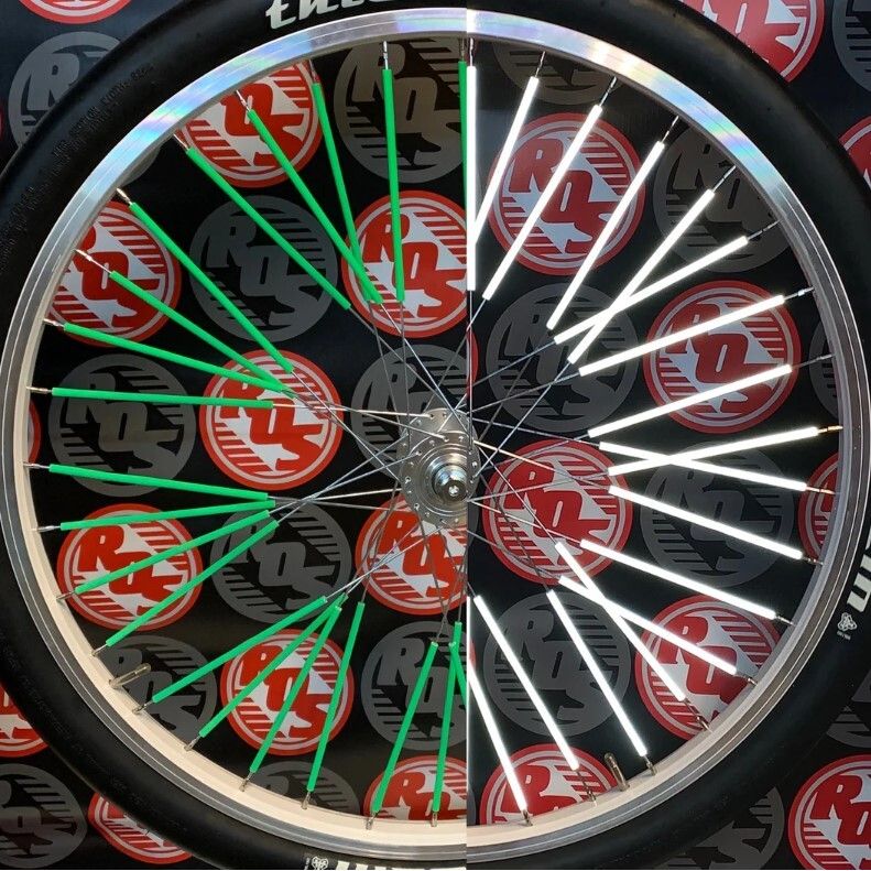 ME-SPORO1000GRE::0::ME-SPORO1000GRE::#ROS REFLECTIVE SPOKE COVERS 40PK GREEN