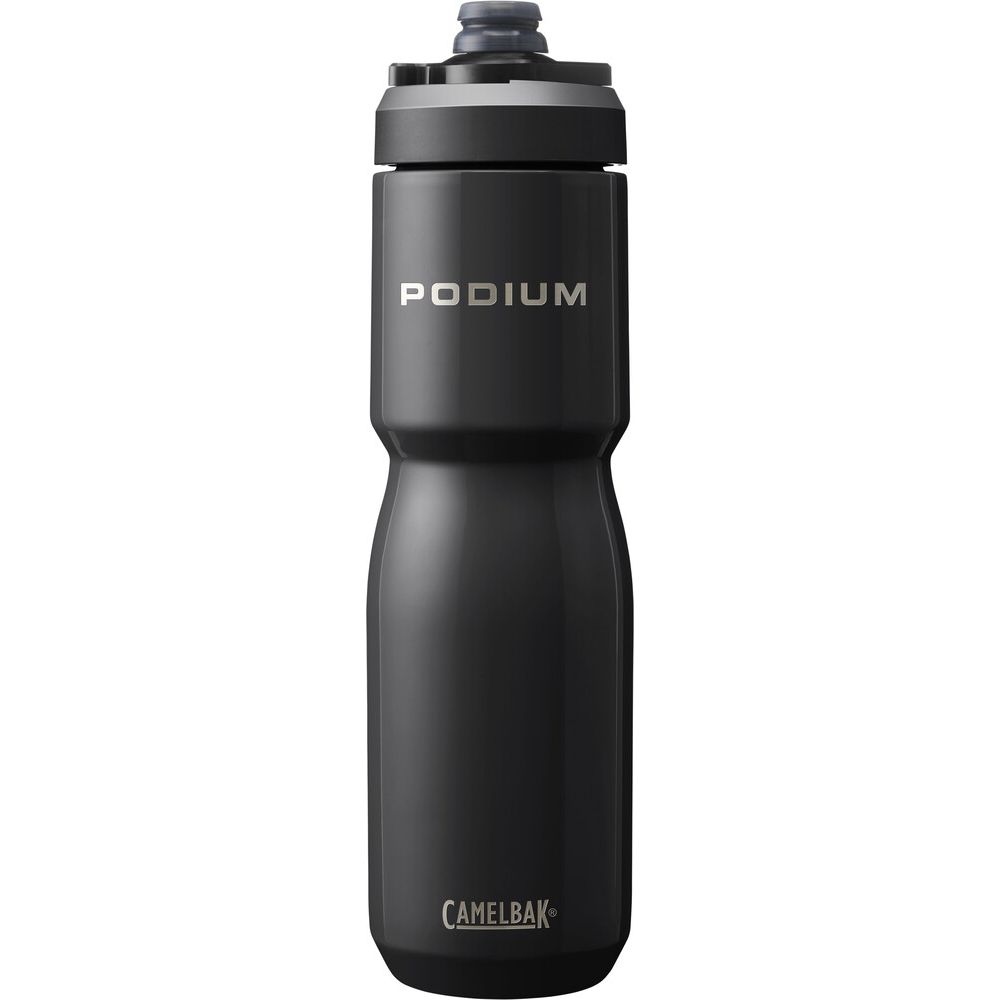 C-2965001065::0::C-2965001065::PODIUM ACIER INOX. ISOLÉ 650ML NOIR