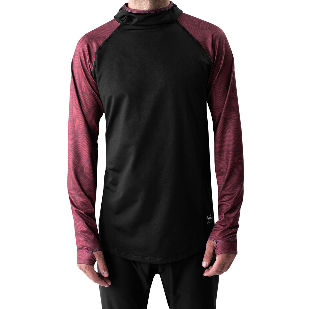 BS-MTHR-H-WICMAR-3-L::0::BS-MTHR-H-WICMAR-3-L::#M THERMA HOODED TOP WICKER MAROON L